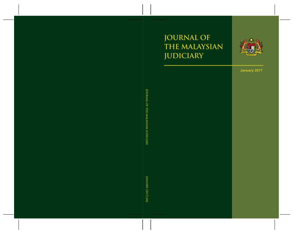 Journal of the Malaysian Judiciary