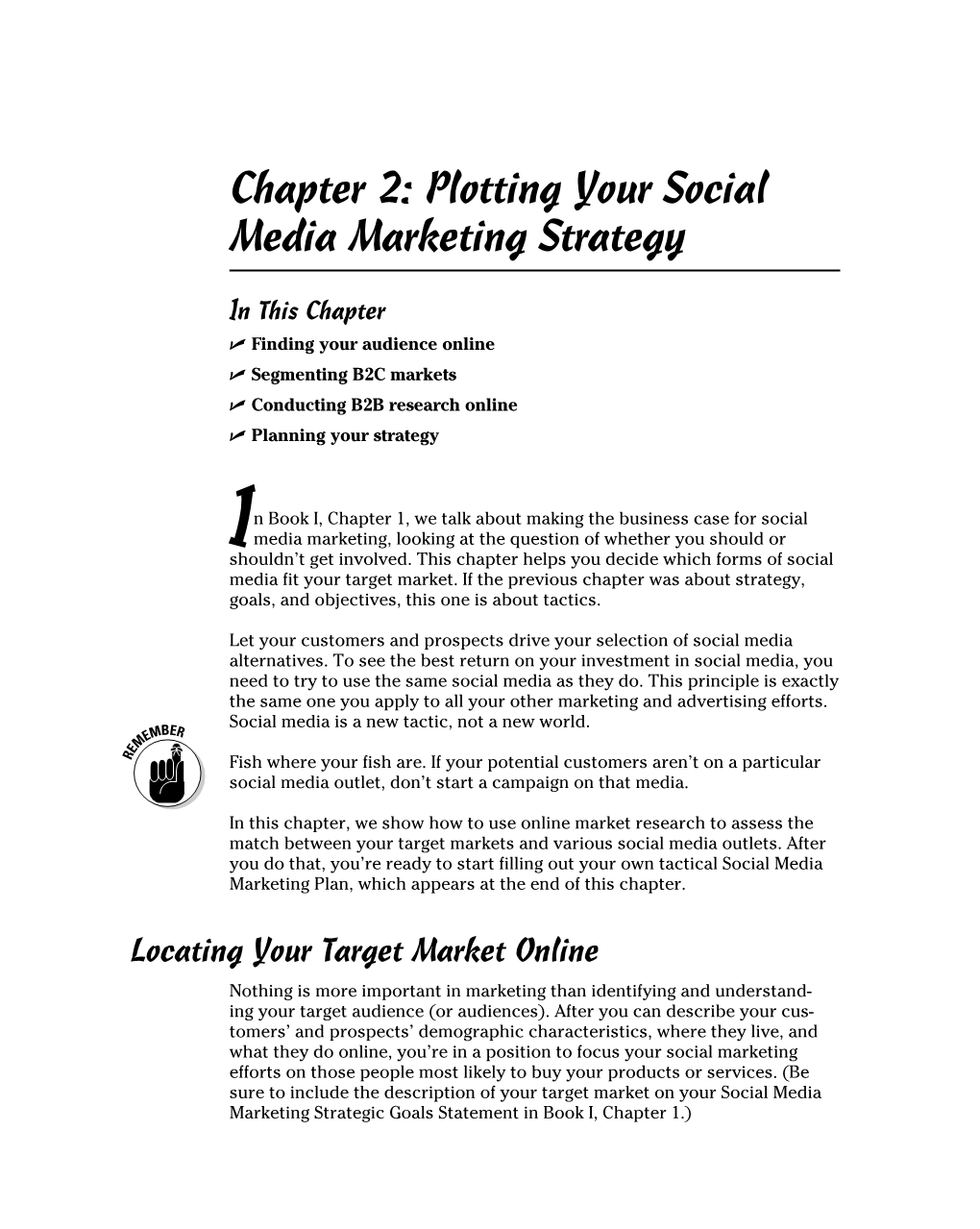 Chapter 2: Plotting Your Social Media Marketing Strategy