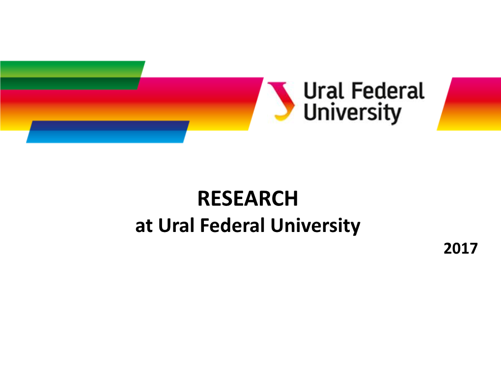 At Ural Federal University 2017 Location