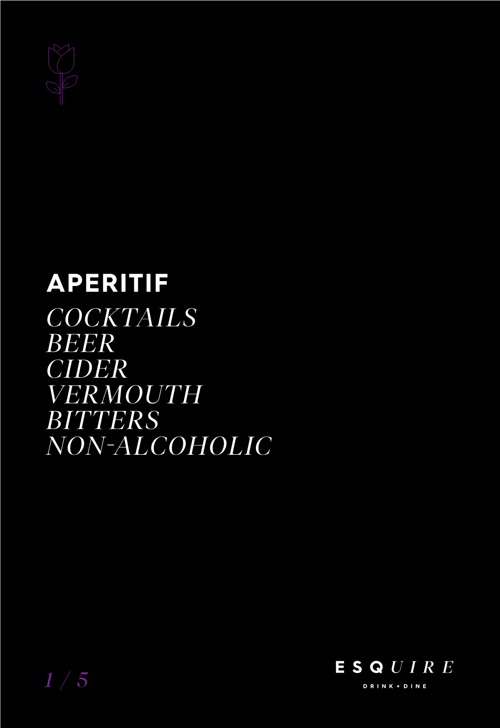 Aperitif Cocktails Beer Cider Vermouth Bitters Non-Alcoholic