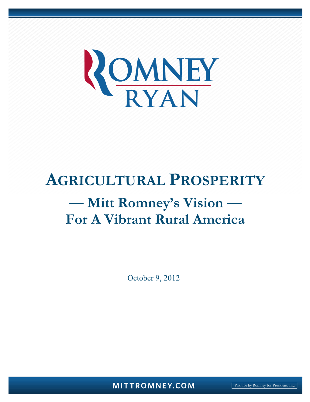 Mitt Romney's Vision