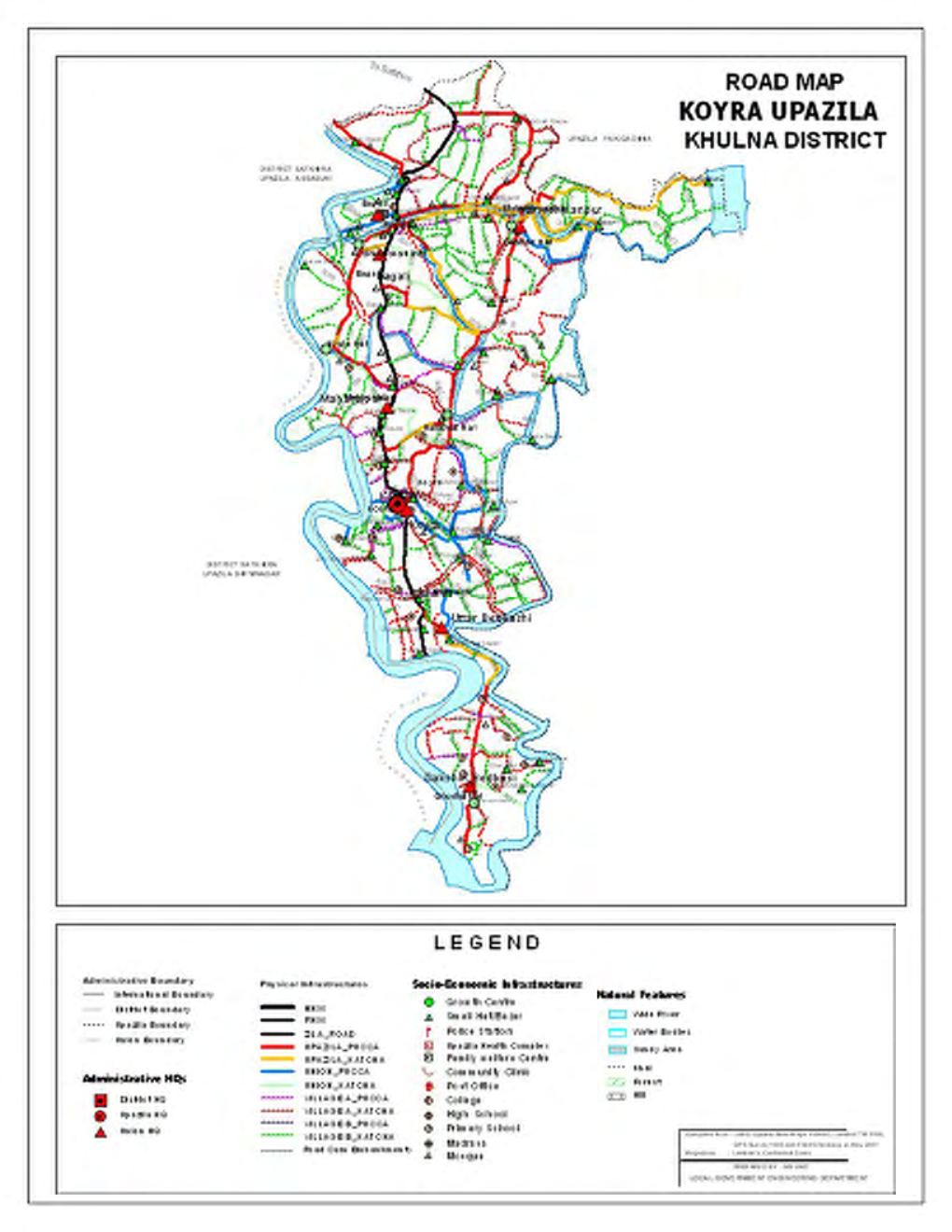 Inventory of LGED Road Network, March 2005, Bangladesh