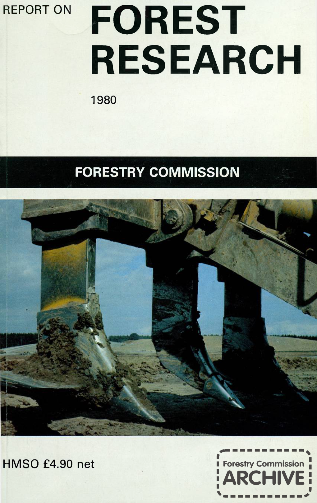 Report on Forest Research 1980