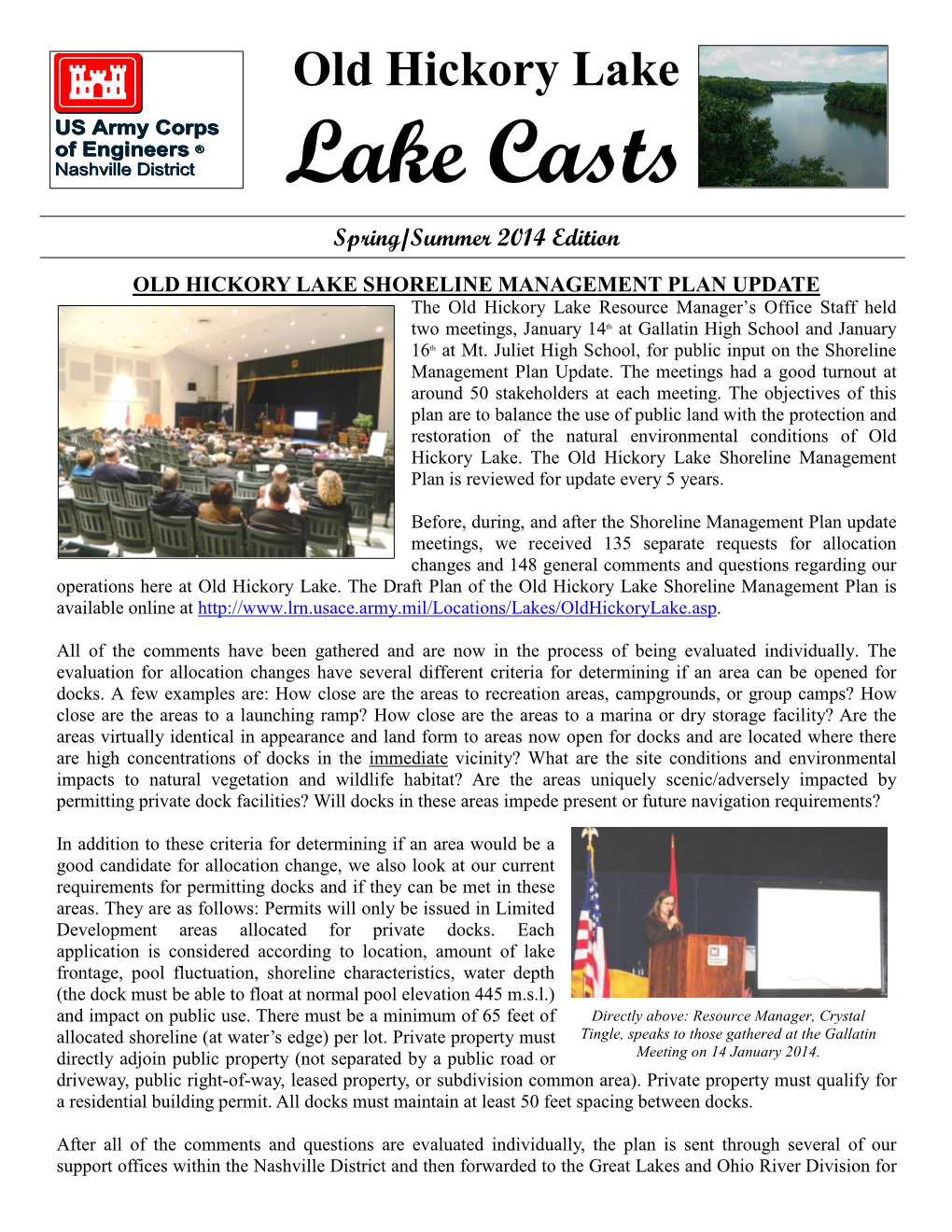 Old Hickory Lake Lake Casts