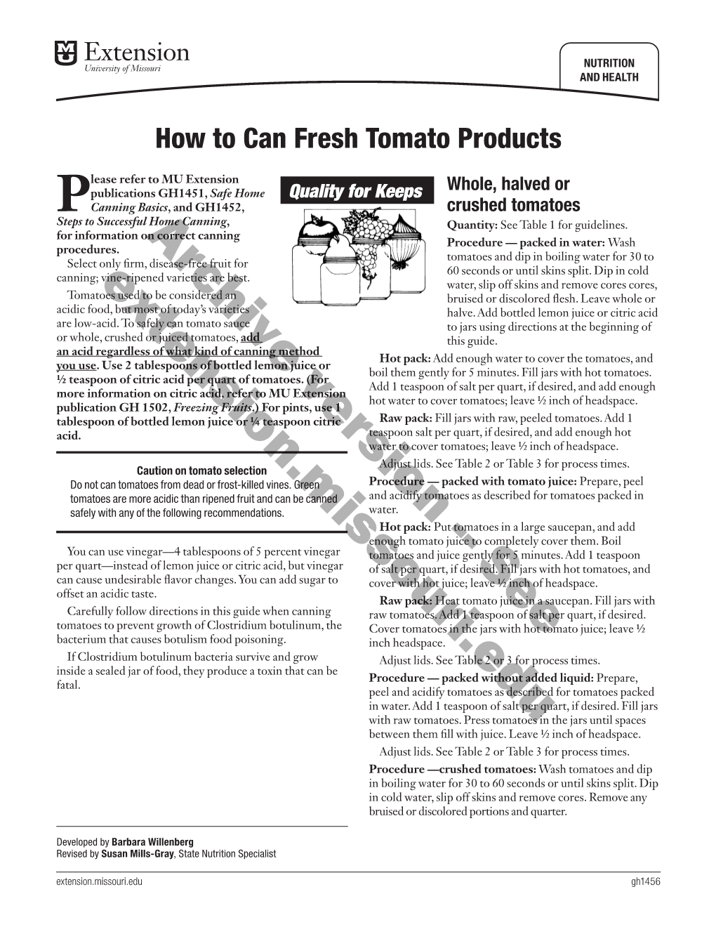 How to Can Fresh Tomato Products