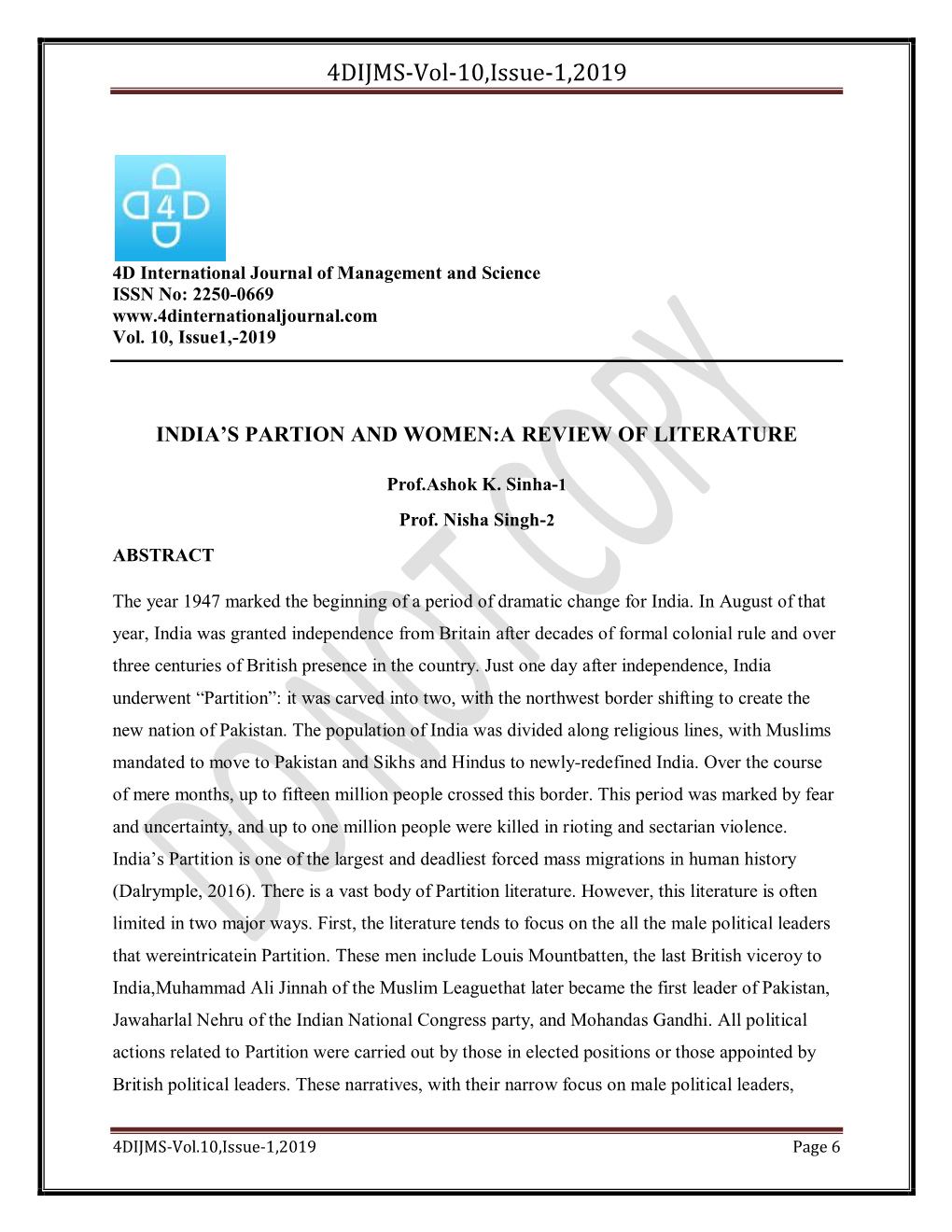 4DIJMS-Vol-10,Issue-1,2019