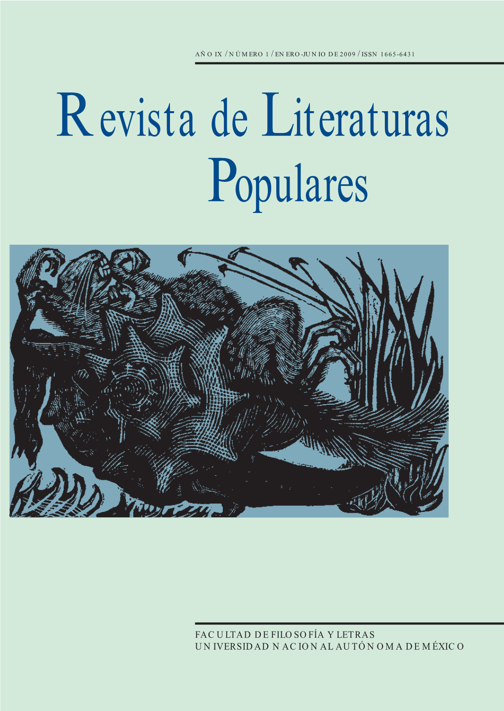 Revista De Literaturas Populares Revista De Literaturas T E X T O S Y D O C U M E N T O S 1