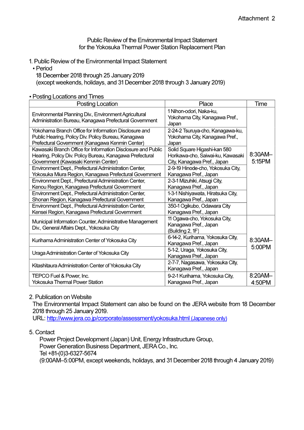 Attachment2 Public Review of the Environmental Impact Statement For