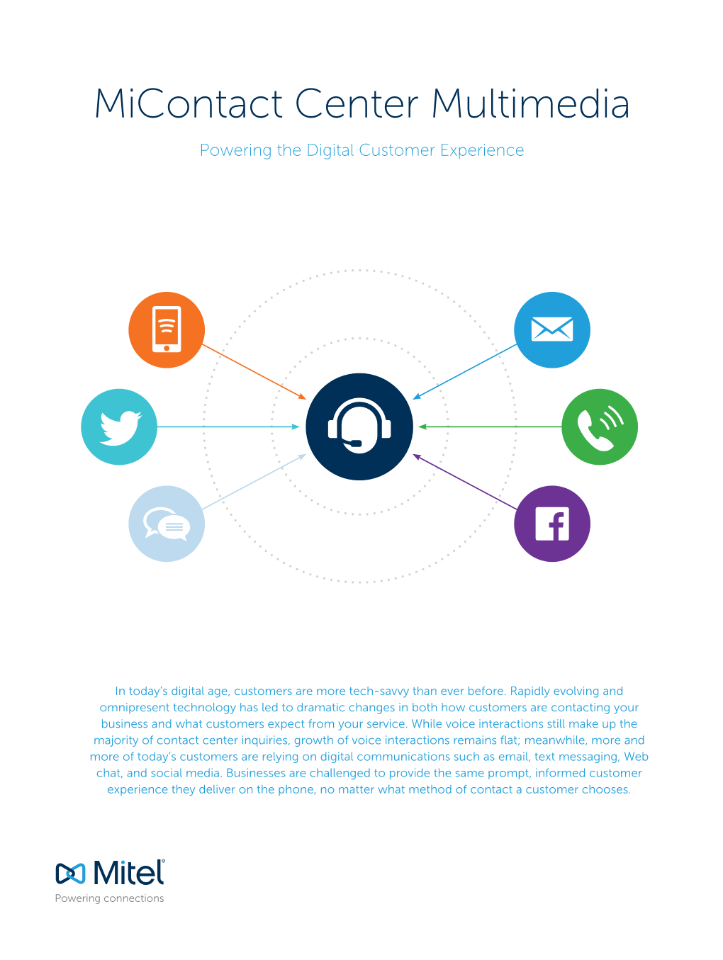 Mitel Contact Centre Multimedia Brochure