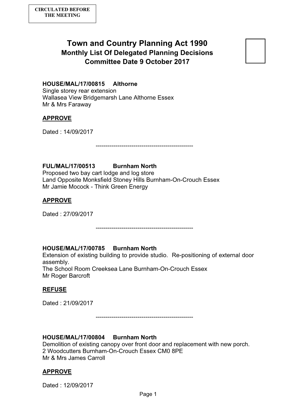 Initial Document Template