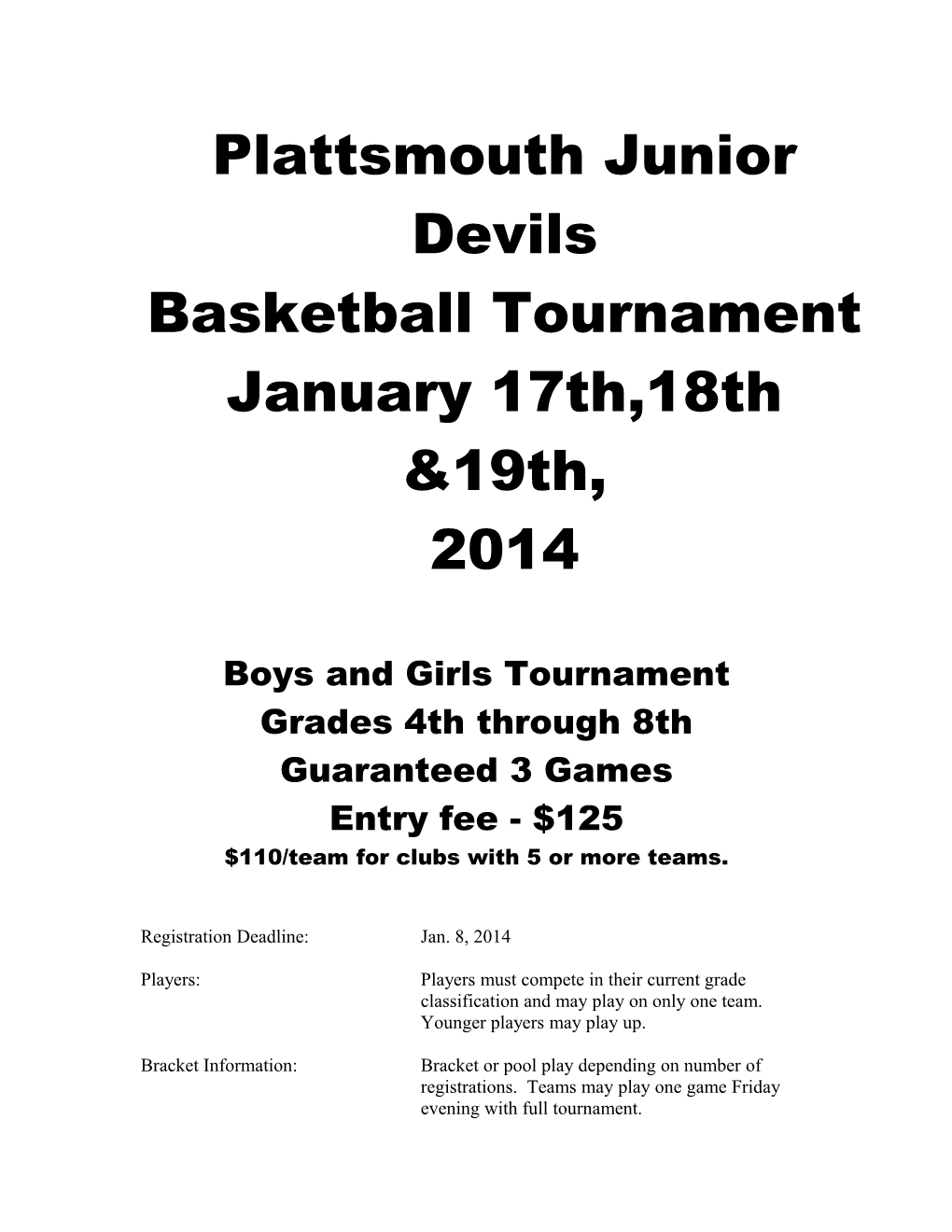 Plattsmouth Junior Devils