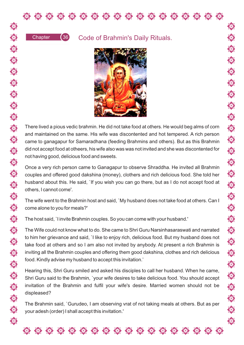 Code of Brahmin's Daily Rituals