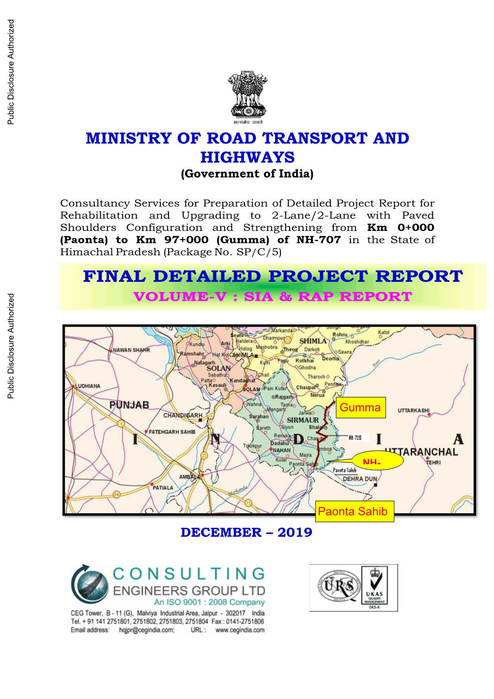 MINISTRY of ROAD TRANSPORT and HIGHWAYS (Government of India)