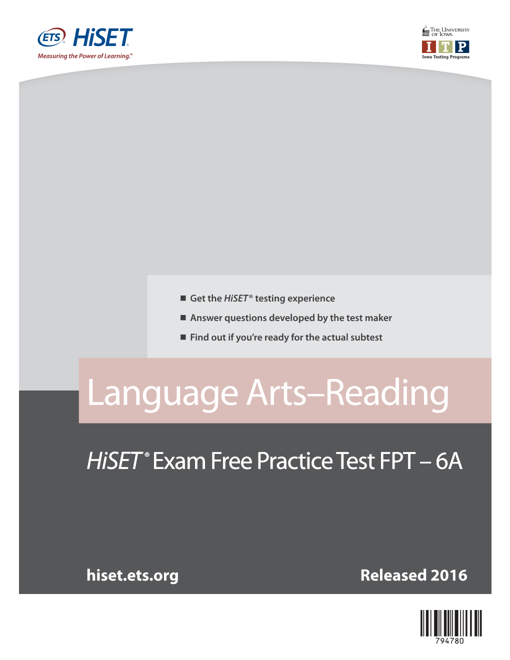 Language Arts–Reading