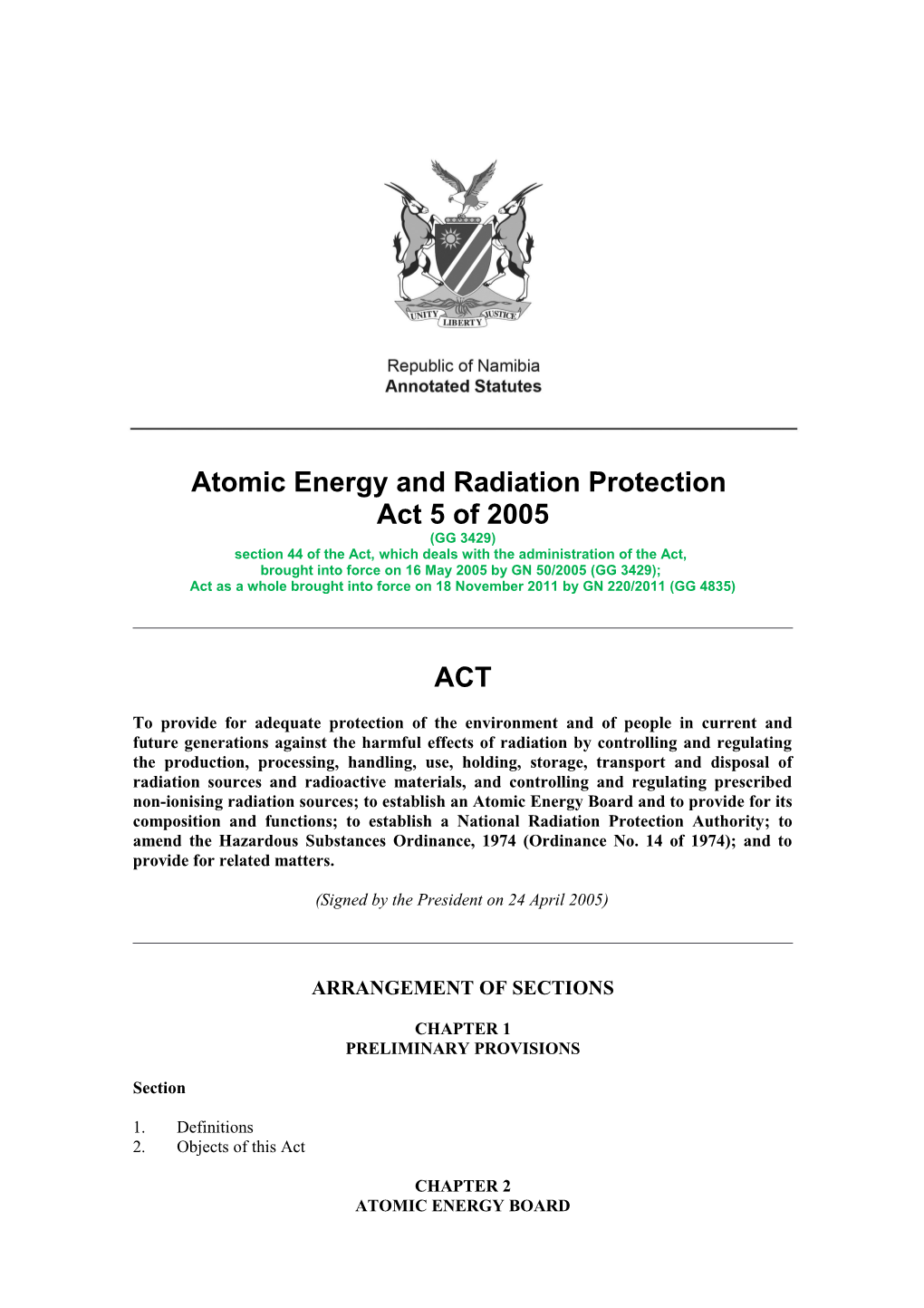 4378-Gov N226-Act 8 of 2009