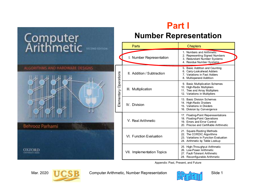 Part I Number Representation