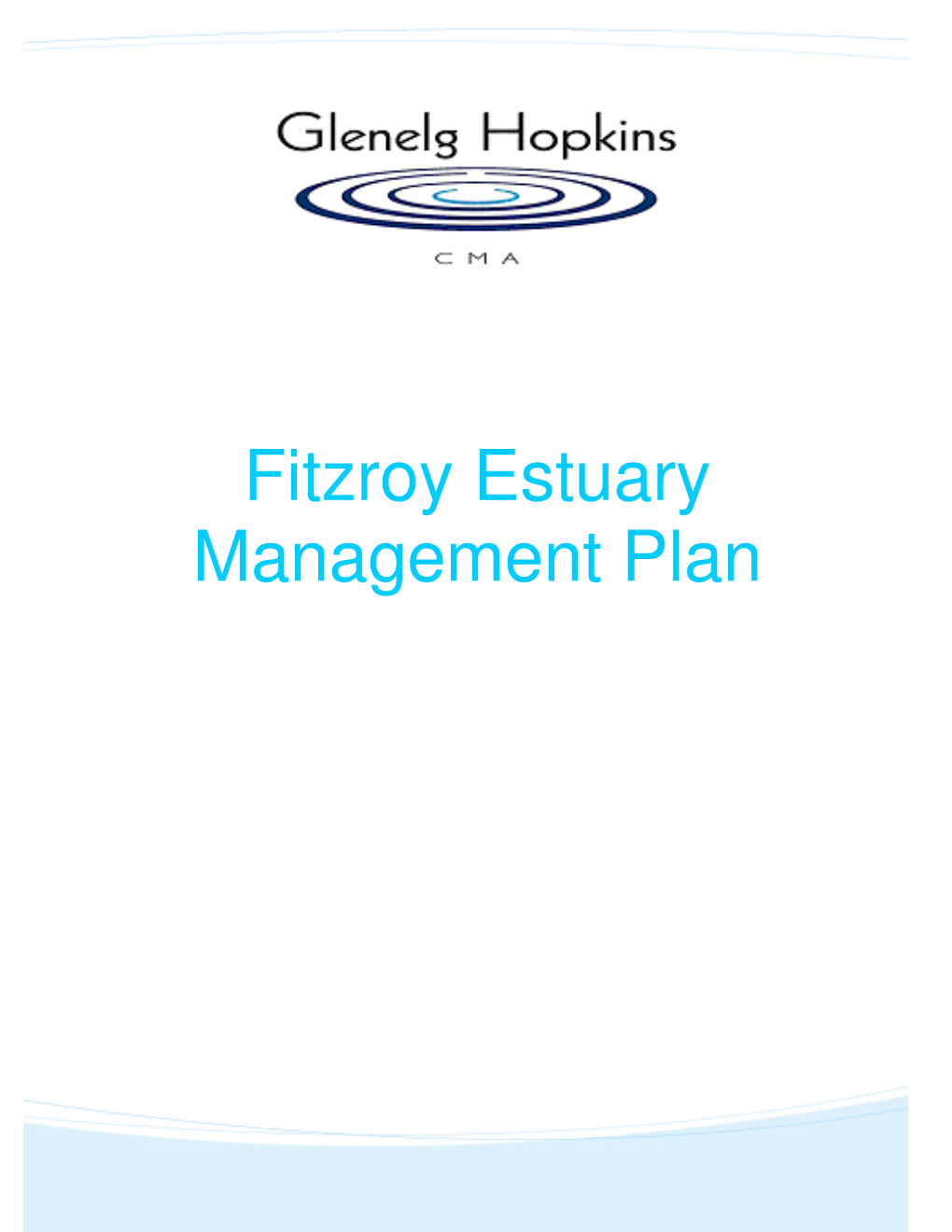 Fitzroy Estuary Management Plan