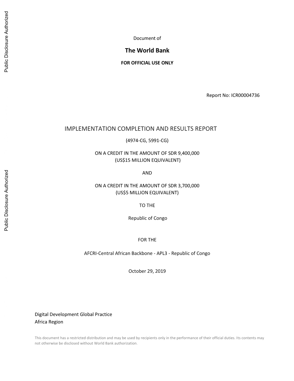 World Bank Document