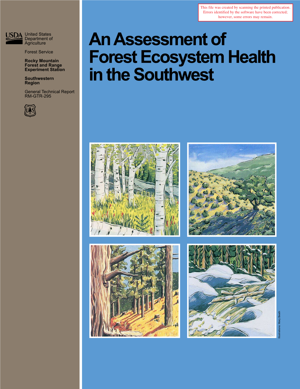 An Assessment of Forest Ecosystem Health in the Southwest
