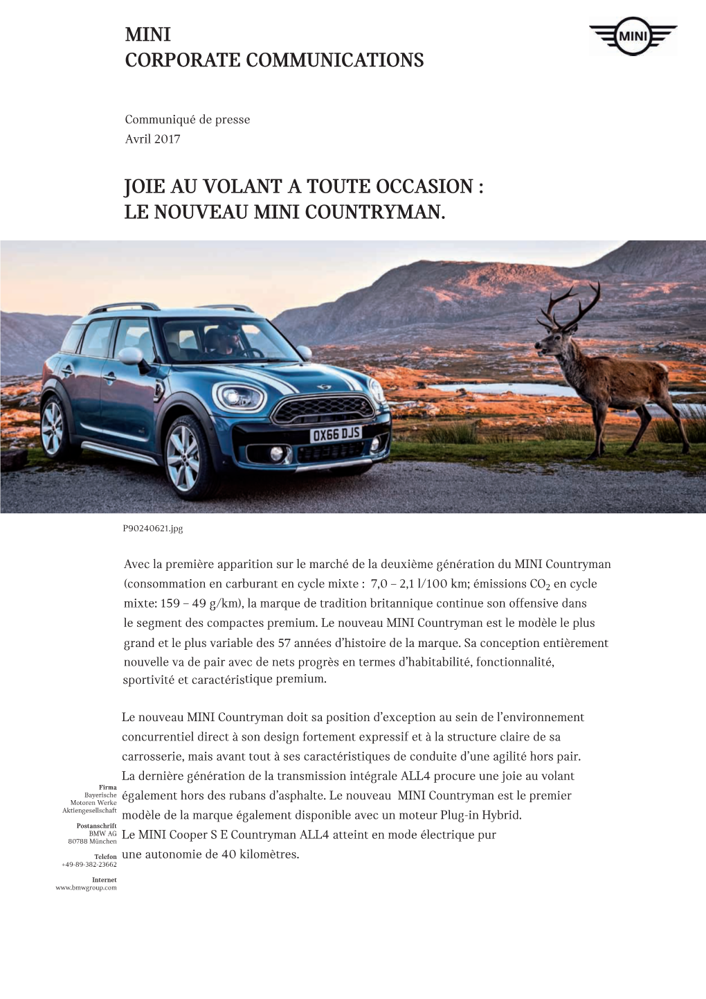 Joie Au Volant a Toute Occasion : Le Nouveau Mini Countryman