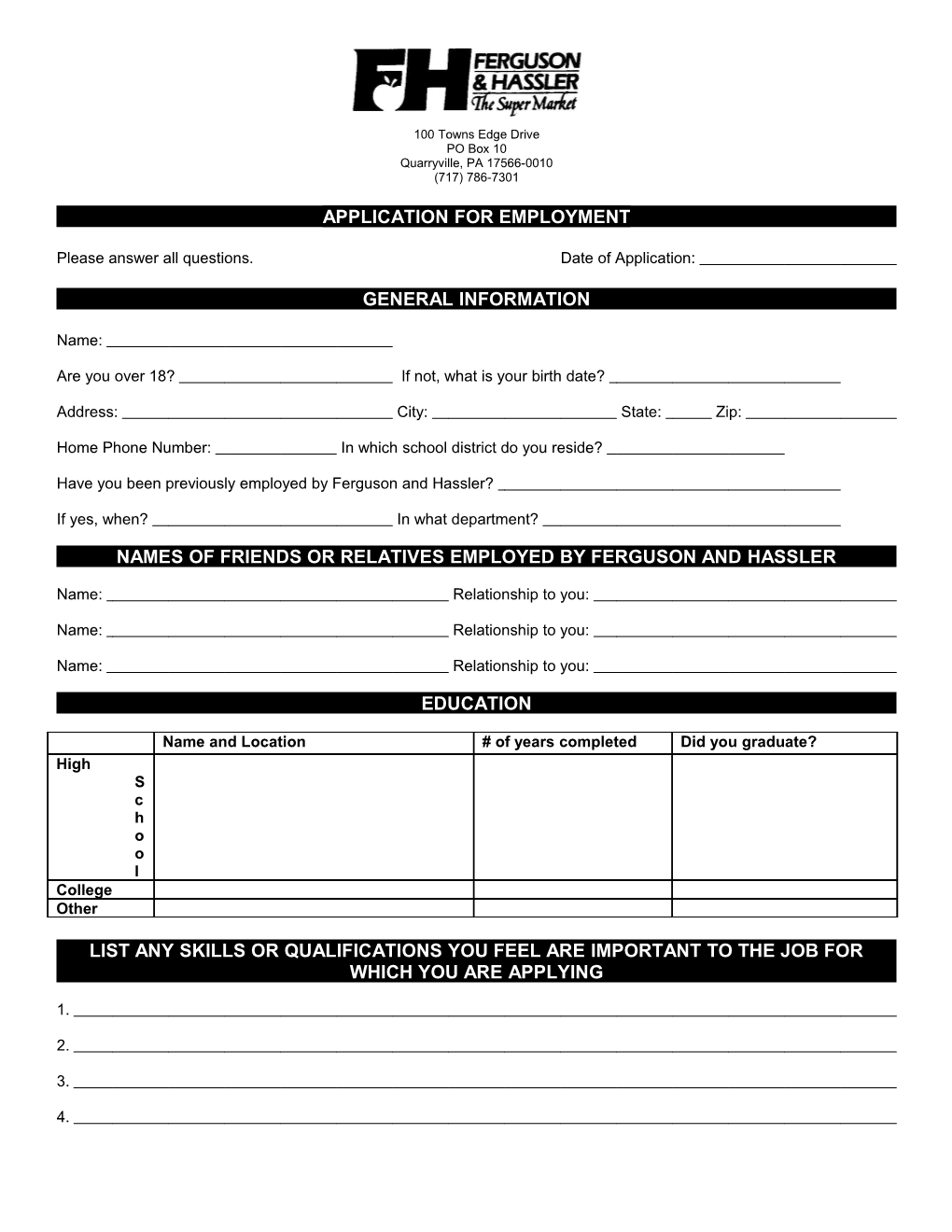 Application for Employment s5