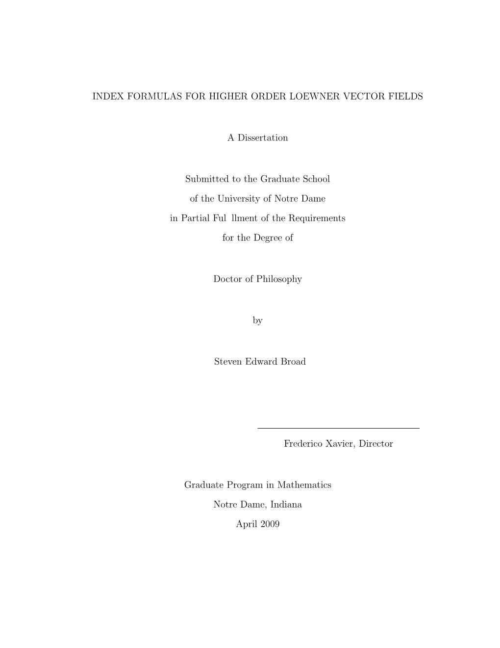 Formulas for Higher Order Loewner Vector Fields A