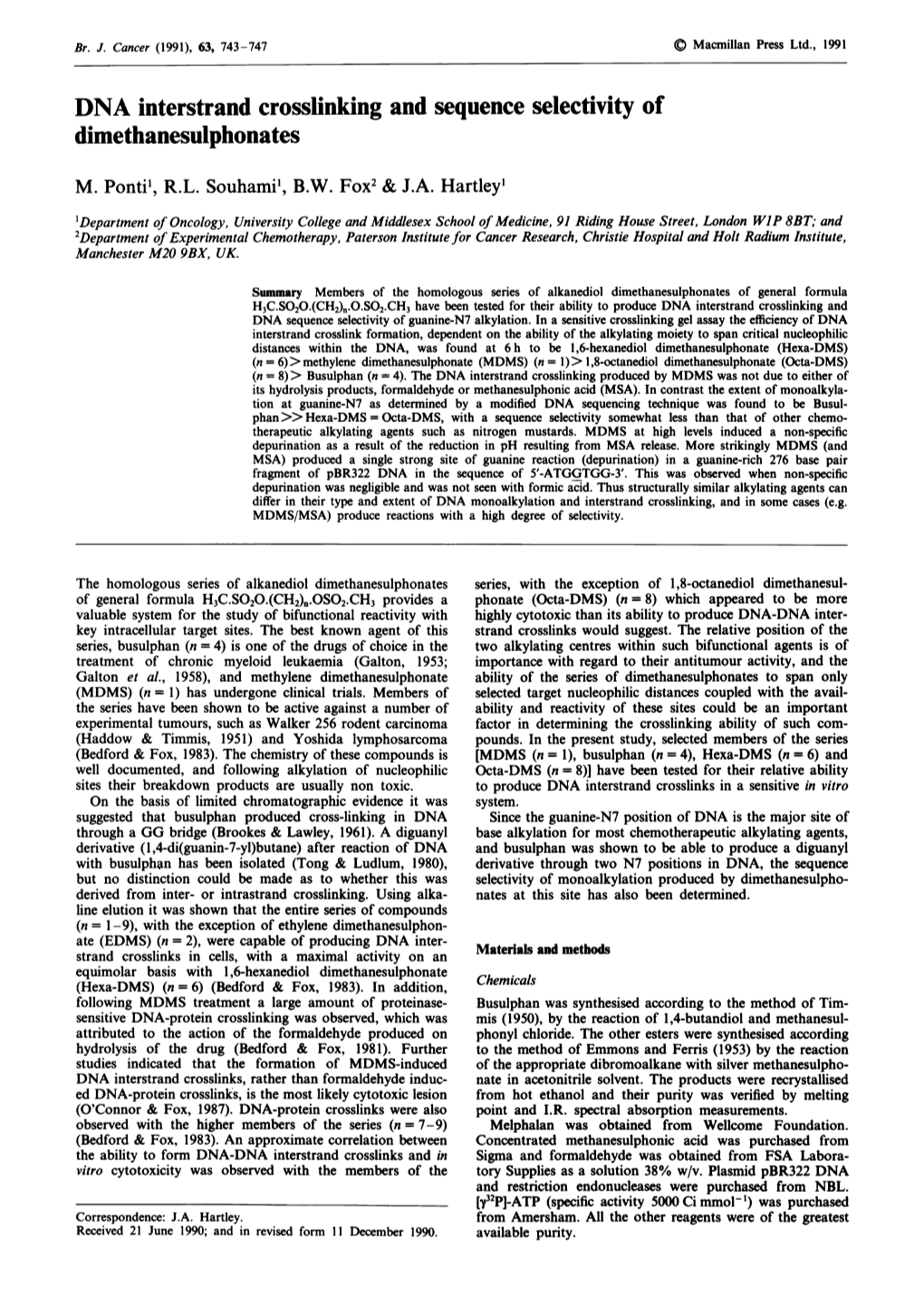 Dimethanesulphonates