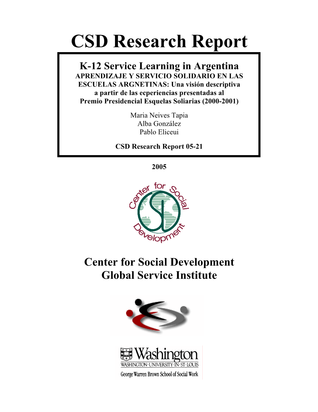 K-12 Service Learning in Argentina