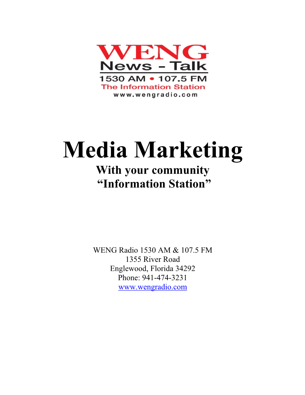 Media Marketing with Your Community “Information Station”