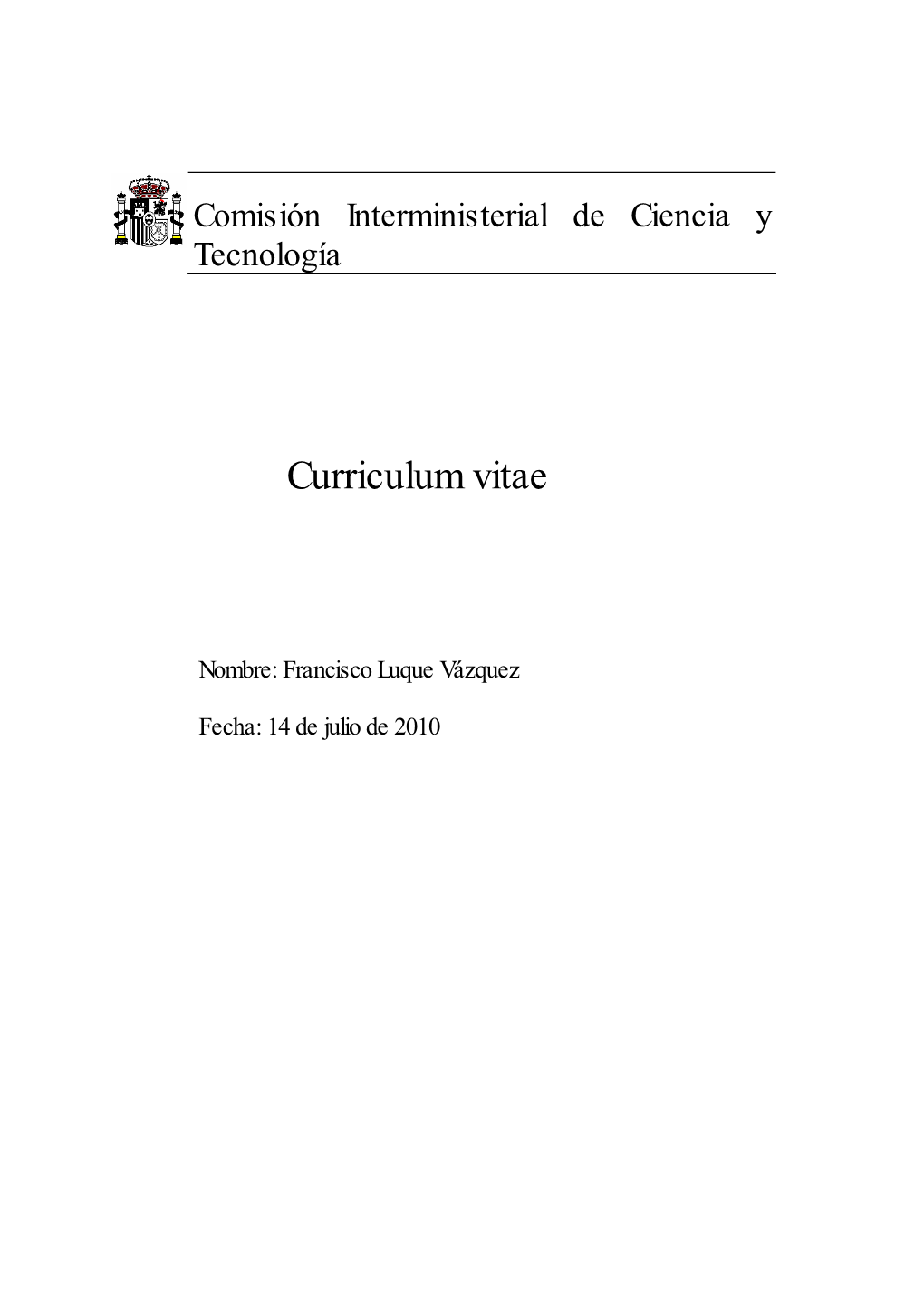 Curriculum Vitae