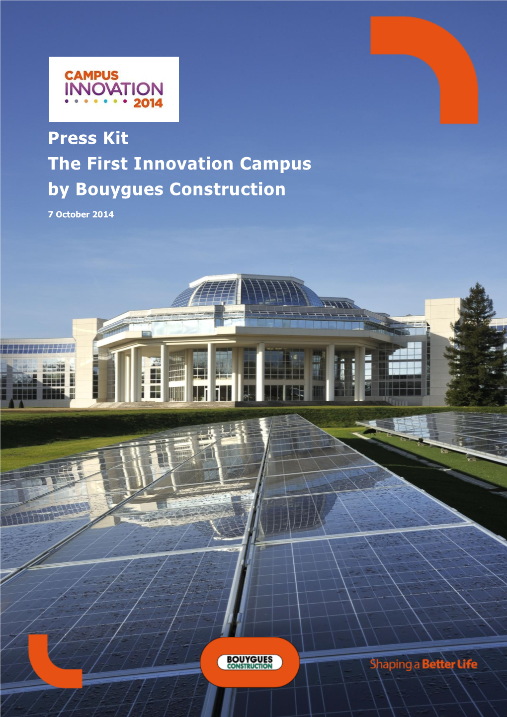 Press Kit the First Innovation Campus by Bouygues Construction