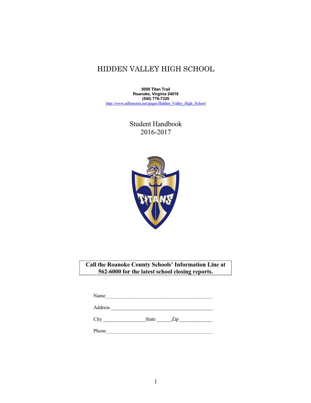 Hidden Valley High School