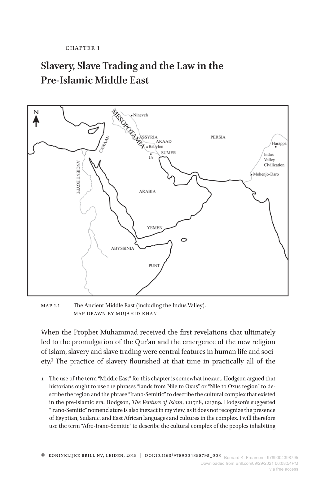 Slavery, Slave Trading and the Law in the Pre-Islamic Middle East