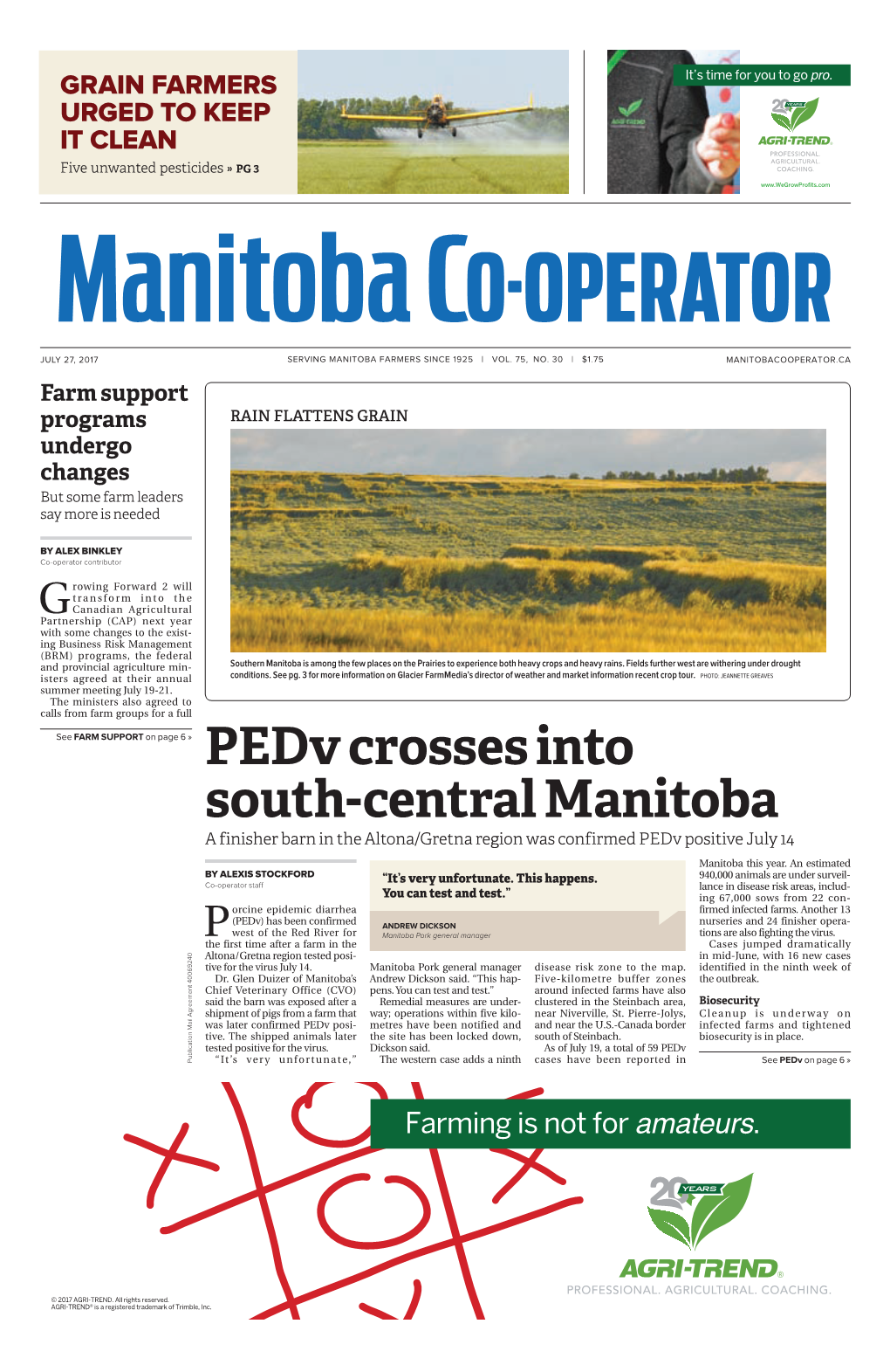 Pedv Crosses Into South-Central Manitoba