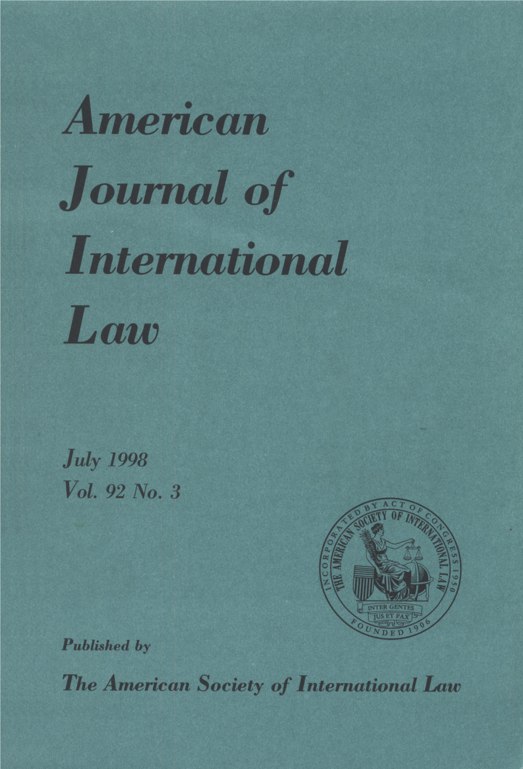 A Mencan Journal of International
