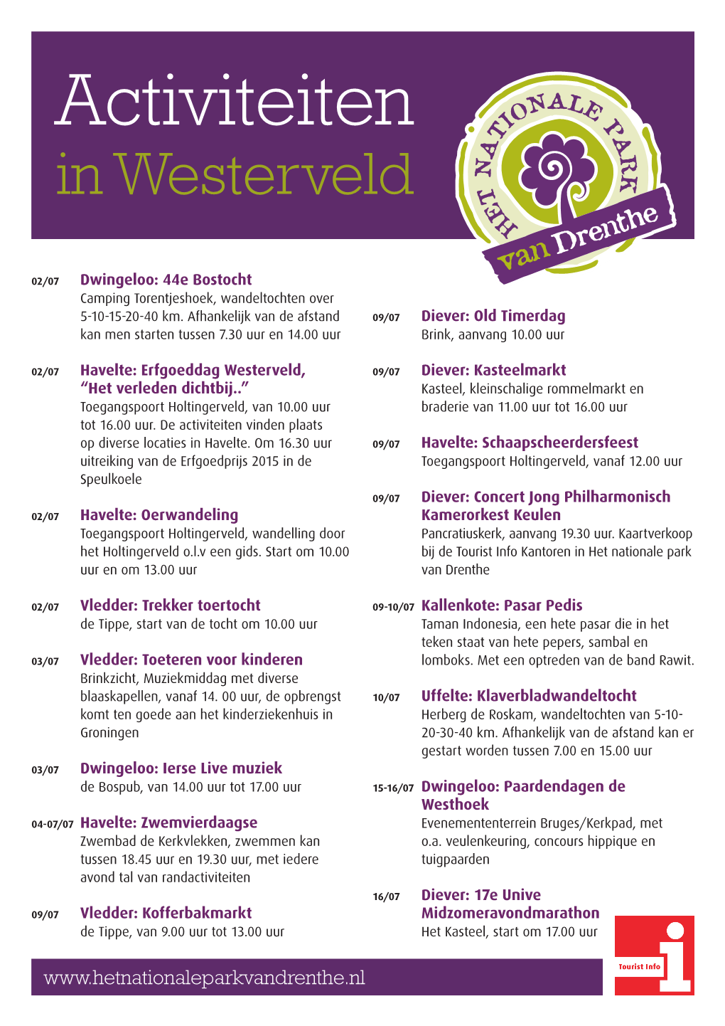 Activiteiten in Westerveld