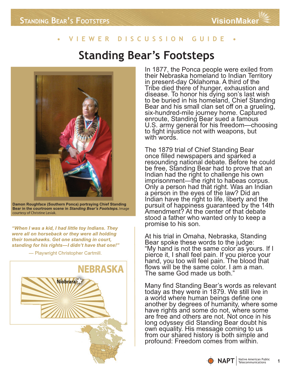 Standing Bear's Footsteps