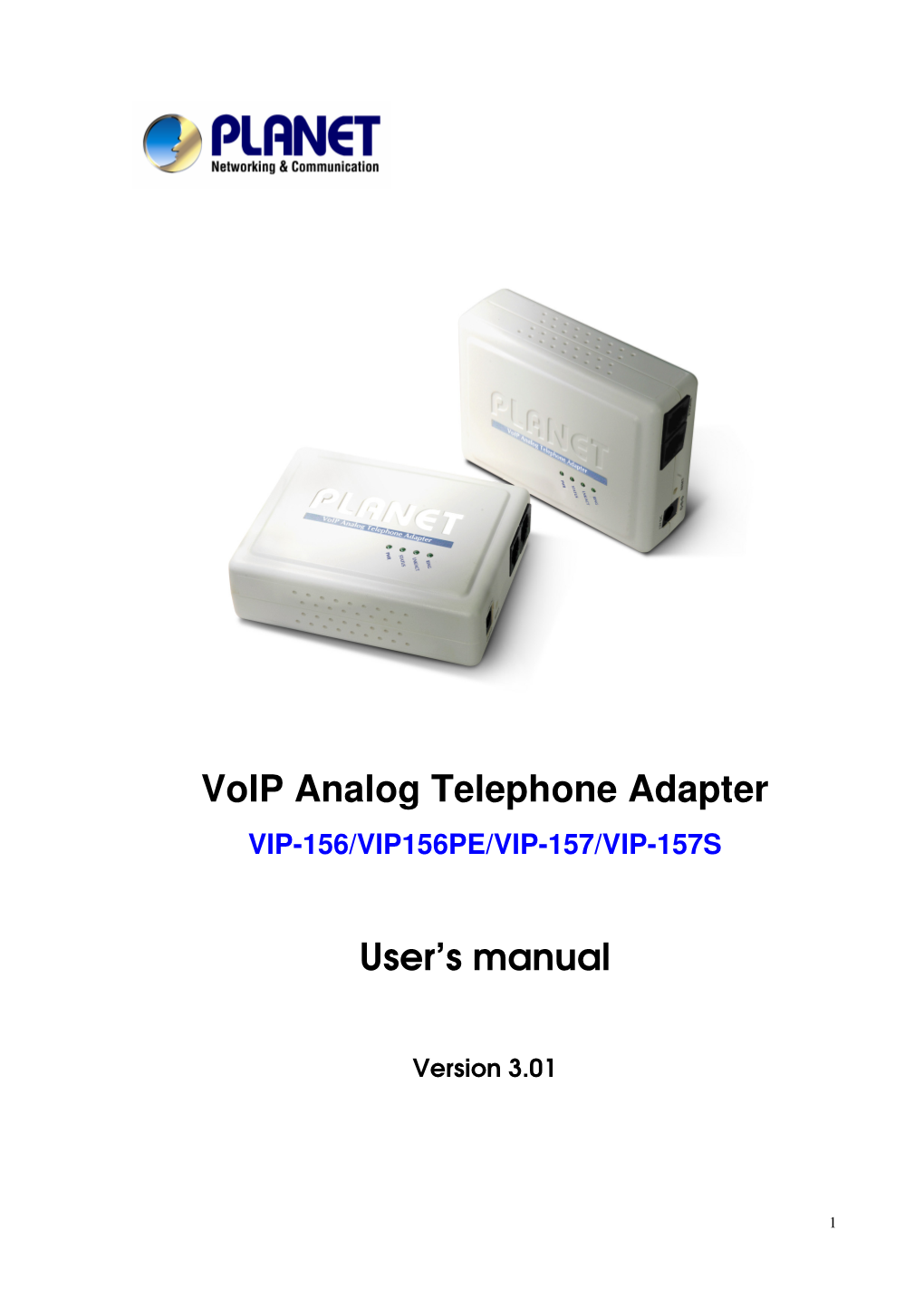 Voip Analog Telephone Adapter VIP-156/VIP156PE/VIP-157/VIP-157S
