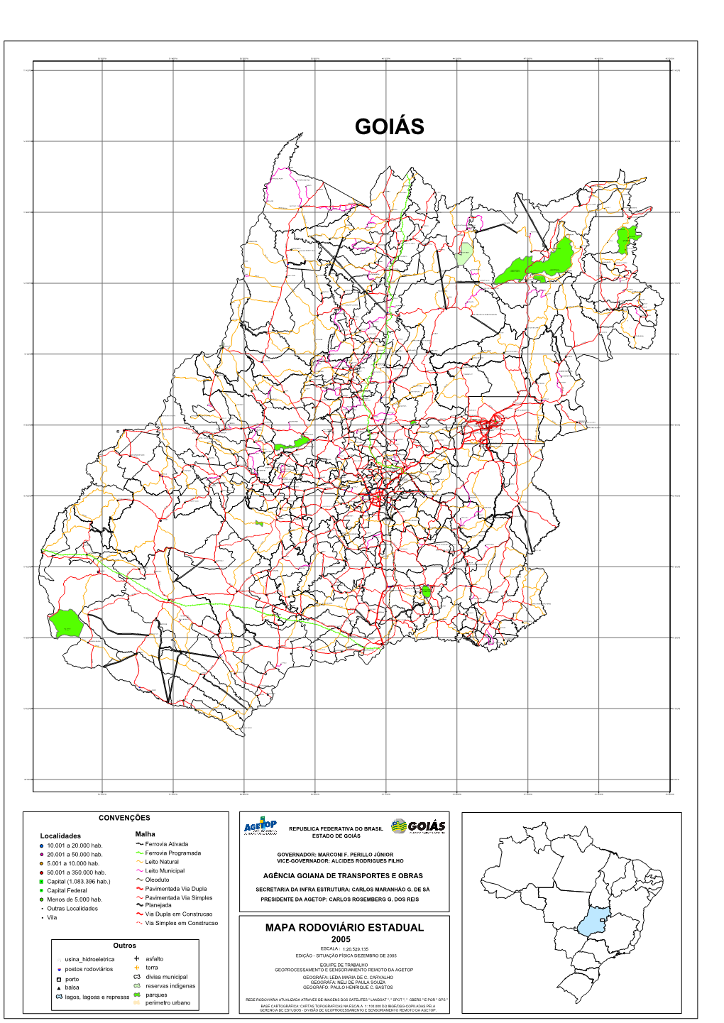 Mapa De Goiás