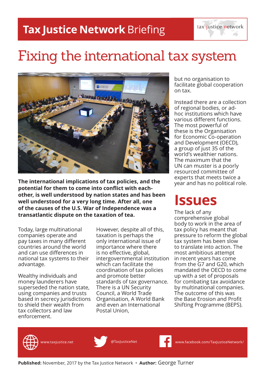 Fixing the International Tax System Issues