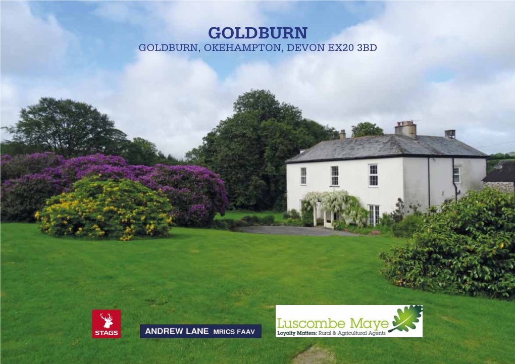 GOLDBURN Goldburn, Okehampton, Devon EX20 3BD