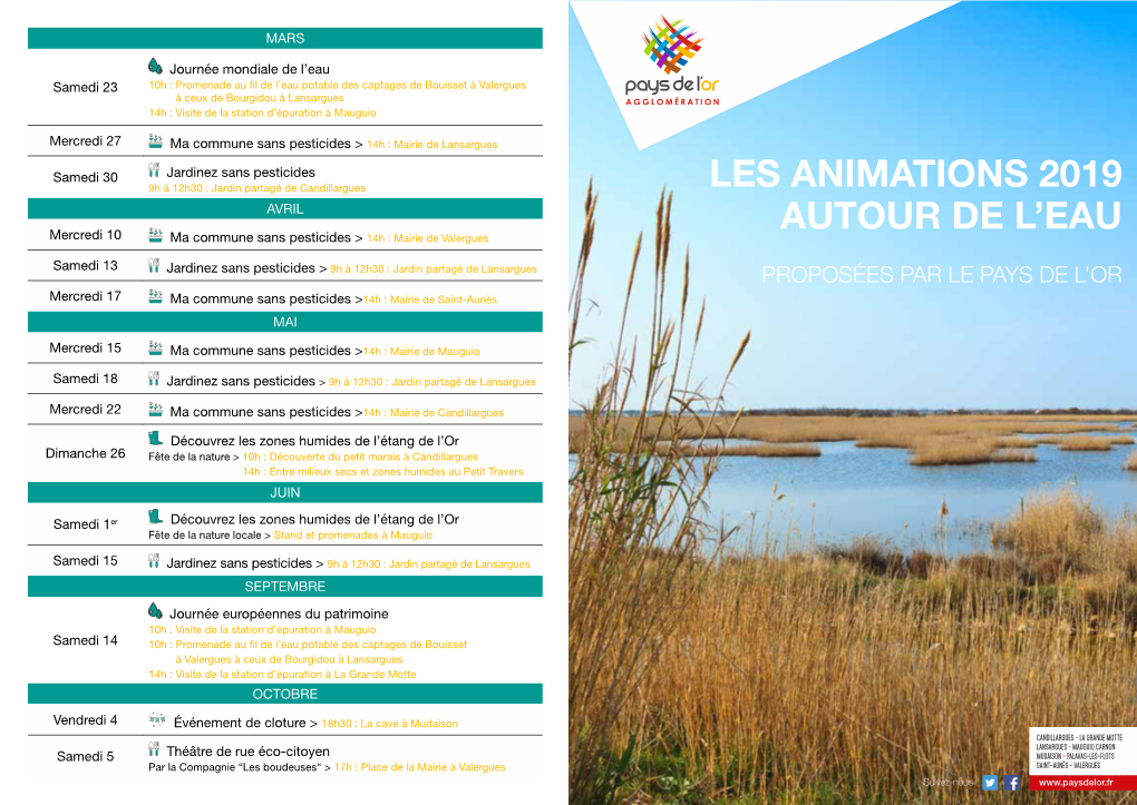 Les Animations 2019 Autour De L'eau