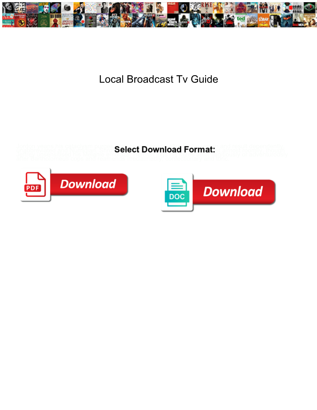 Local Broadcast Tv Guide