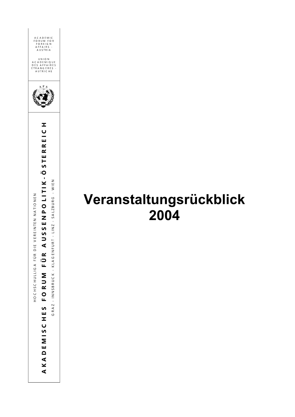 Veranstaltungsrückblick ÖSTERREICH 2004