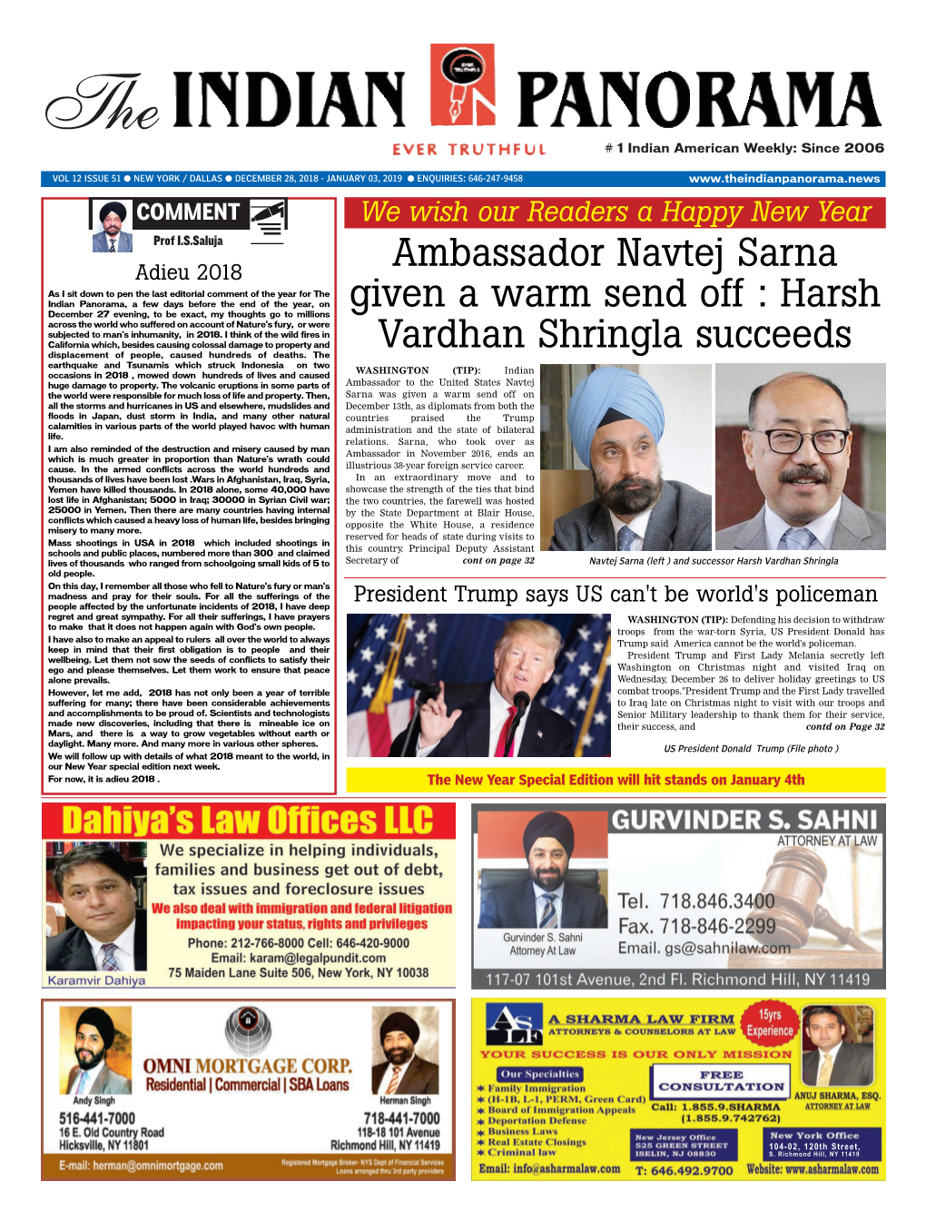 Harsh Vardhan Shringla Succeeds