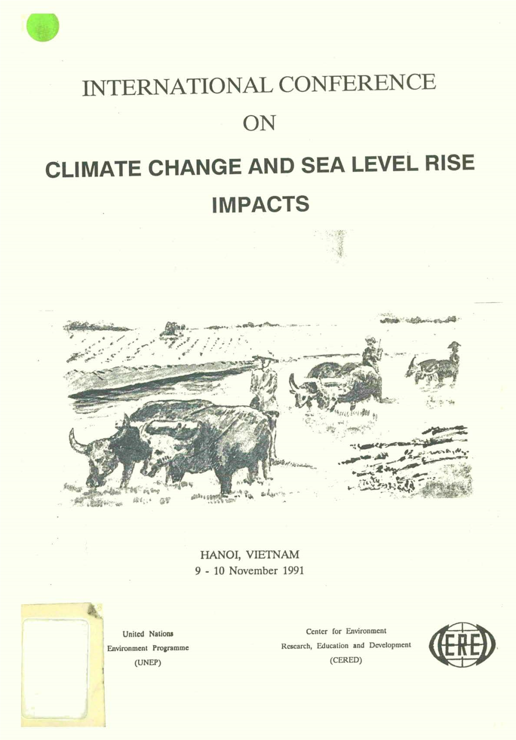 P REPORT of the INTERNATIONAL CONFERENCE on CLIMATE