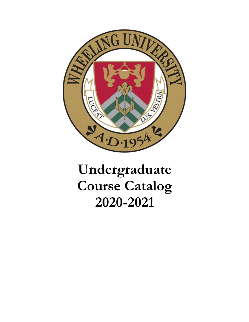 Undergraduate Course Catalog 2020-2021