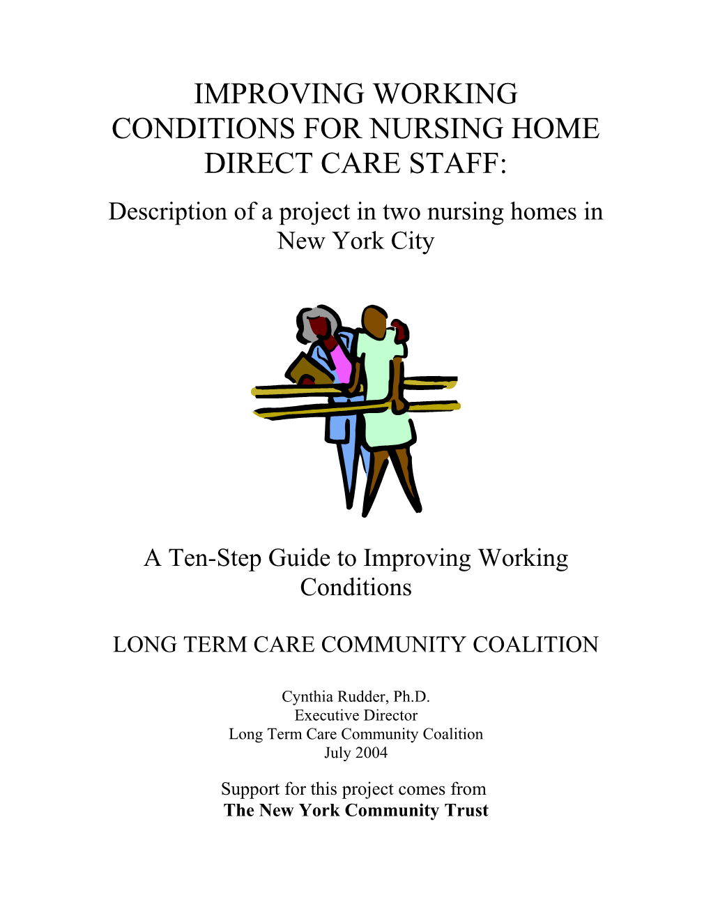 Improving Working Conditions In Nursing Homes