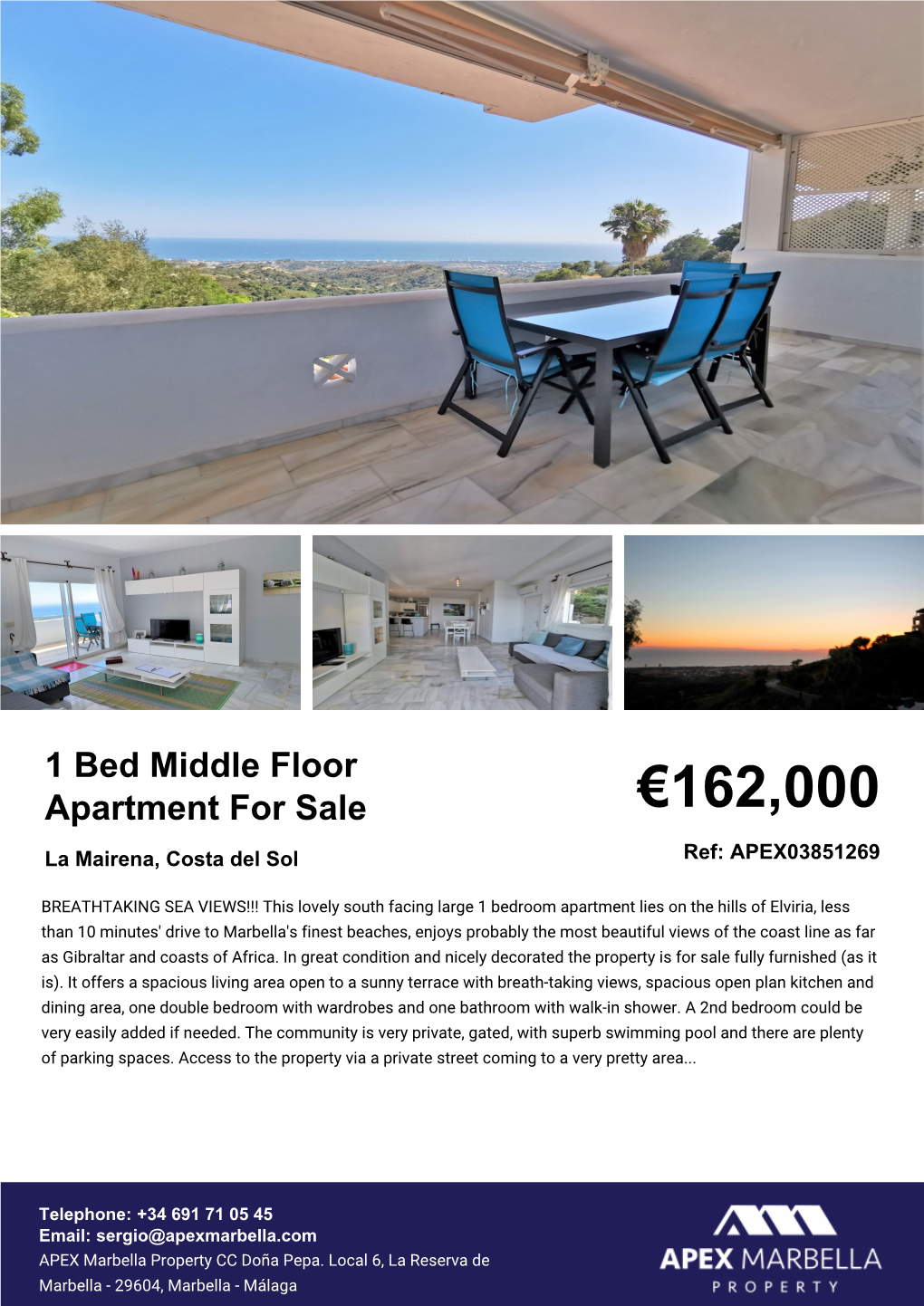 1 Bed Apartment for Sale