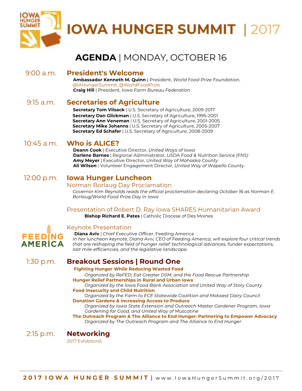 Agenda ​ | Monday, October 16